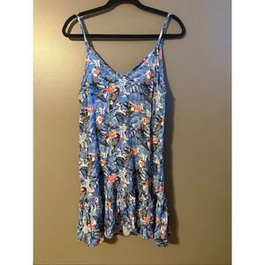 Nina Grace Tuscan print Light blue dress